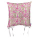 Béžovo-ružový sedák z mikrovlákna Mike & Co. NEW YORK Butterflies, 36 x 36 cm