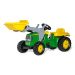 Šlapací traktor John Deere s prívesom a lyžicou Rolly Toys 023110