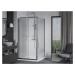 MEXEN/S - Apia sprchovací kút posuvný 100x100, sklo transparent, chrom + vanička 840-100-100-01-
