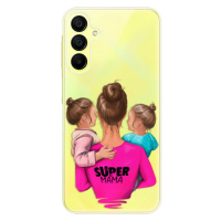 Odolné silikónové puzdro iSaprio - Super Mama - Two Girls - Samsung Galaxy A15 / A15 5G