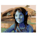 Maľovanie podľa čísel - KIRI (Avatar) Rámovanie: bez rámu a bez vypnutia plátna, Rozmer: 80x100 
