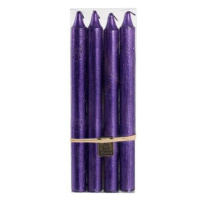 Provence Rustikálna sviečka 24cm PROVENCE 4ks fialová