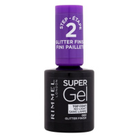 RIMMEL LONDON Super Gél Lak na nechty Top Coat 002 Glitter Finish 12 ml