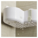 Biela rohová samodržiaca plastová kúpeľňová polička Duo - Joseph Joseph