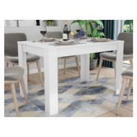 Jedálenský stôl Adam 120x80 cm, biely, rozkladací%
