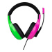 Headset Bigben Wired Stereo Pink + Green (Switch)