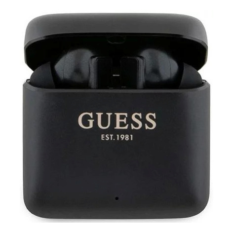 Slúchadlá Guess Bluetooth headphones GUTWSSU20ALEGK TWS + docking station black Printed Logo (GU