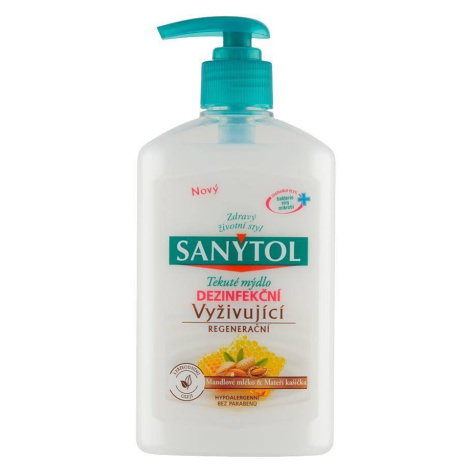 Mydlo Sanytol, dezinfekčné, vyživujúce, mandľové mlieko, 250 ml