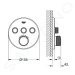 GROHE - Grohtherm SmartControl Termostatická sprchová podomietková batéria, 3 ventily, Hard Grap