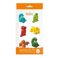 6 ks cukrových dekorácií Dinosaury - Decora