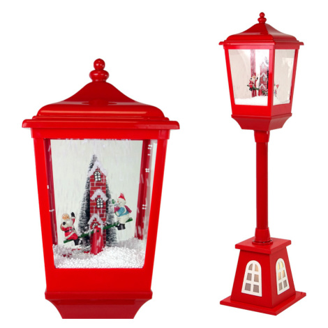 mamido  Vianočné dekorácie lampáš hojdačka sa Santa Claus snehuliak 2v1 vianočné koledy svetlo