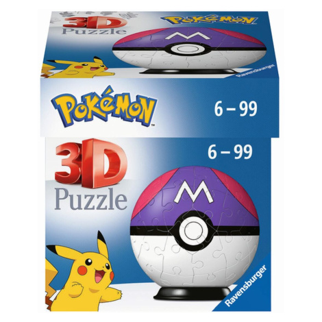 Ravensburger Pokémon Puzzle-Ball: Master Ball 3D, 54 dielikov