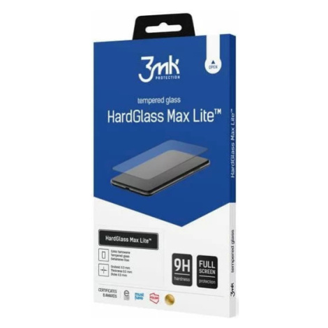 Ochranné sklo 3MK HardGlass Max Lite Redmi Note 11T Pro+ black Fullscreen Glass Lite (5903108521