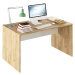 PC stôl, dub artisan/biela, RIOMA TYP 11