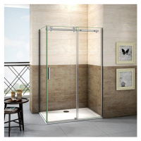 H K - Štvorcový sprchovací kút DIAMOND 100x100 cm vrátane sprchovej vaničky z liateho mramoru SE