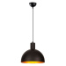 Závesné svietidlo v čiernej a zlatej farbe s kovovým tienidlom ø 30 cm Sivani – Opviq lights