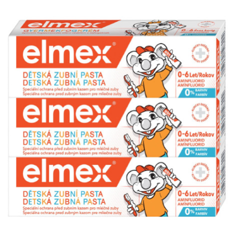 ELMEX Detská zubná pasta Kids Trio 3 x 50 ml