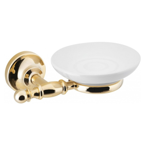 SAPHO - PERLA mydeľnička, keramika, zlato PE1065