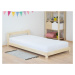Benlemi Detská jednolôžková posteľ s čelom DREAMY Zvoľte farbu: Biela, Zvoľte rozmer: 120x200 cm