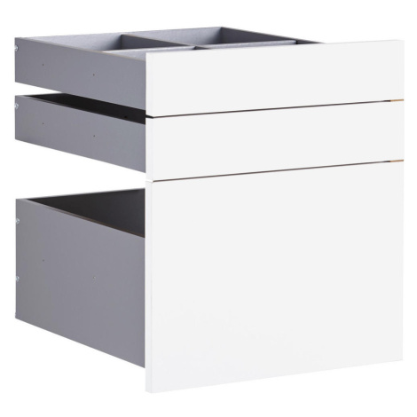 Hom`in SADA ZÁSUVIEK, biela, 45,3/50,3/46,8 cm