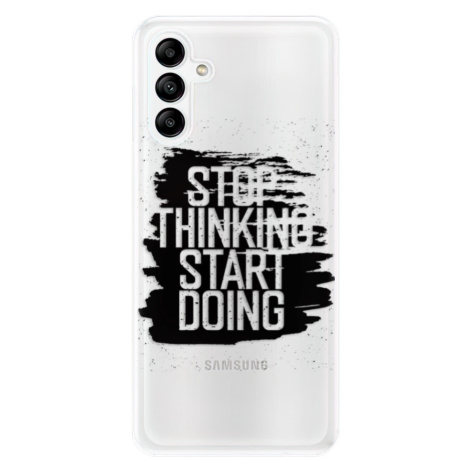 Odolné silikónové puzdro iSaprio - Start Doing - black - Samsung Galaxy A04s