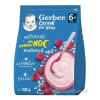 Gerber Cereal Mliečna KAŠA Dobrú noc Malinová (od ukonč. 6. mesiaca) 230 g