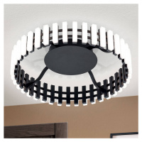 Stropné svietidlo Mansion LED, čierno-biele Ø 43 cm