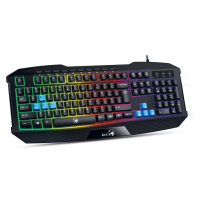 GENIUS klávesnice GX GAMING K-215 / herní, drátová, podsvícená/ USB/ černá/ CZ+SK layout