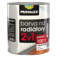 PRIMALEX - Farba na radiátory 2v1 RAL 9016 - dopravná biela 0,75 L