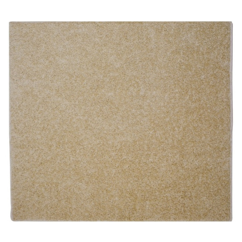 Kusový koberec Color Shaggy béžový čtverec - 180x180 cm Vopi koberce