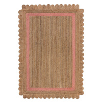 Kusový koberec Grace Jute Natural/Pink - 160x230 cm Flair Rugs koberce
