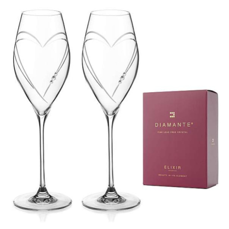 Diamante Swarovski prosecco Hearts 230 ml 2 ks