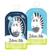 Zebra&Me kapsičky na opakované použitie 2 ks - Kozmonaut - zebra