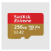 SanDisk micro SDXC karta 256GB Extreme (190 MB/s Class 10, UHS-I U3 V30) + adaptér