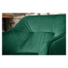LuxD Dizajnová barová stolička s podrúčkami Giuliana 100 cm zelený zamat