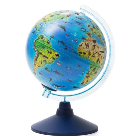 Alaysky Globe 25 cm Zoogeografický glóbus pre deti s LED podsvietením, popisky v angličtine