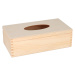 Drevená krabička na vreckovky s pántami
