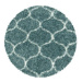 Kusový koberec Salsa Shaggy 3201 blue kruh - 120x120 (průměr) kruh cm Ayyildiz koberce