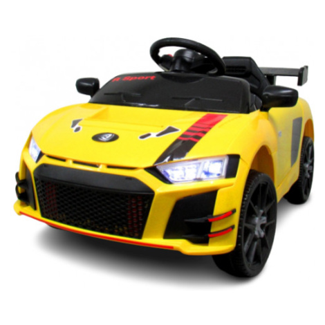 mamido  Elektrické autíčko Cabrio A1 v živej žltej farbe s funkciou hojdania a diaľkovým ovládan