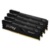 KINGSTON 128GB 3200MHz DDR4 CL16 DIMM (Kit of 4) FURY Beast Black