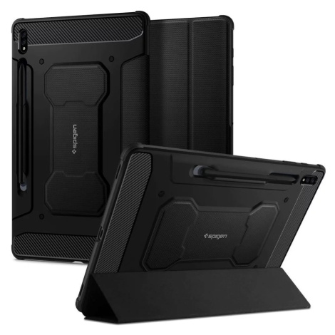 Púzdro SPIGEN RUGGED ARMOR ”PRO” GALAXY TAB S7+ PLUS 12.4 T970/T976 BLACK (ACS01607)