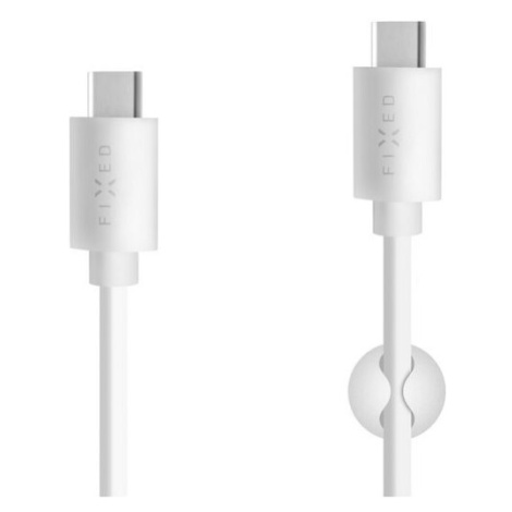 FIXED dlhý nabíjací kábel USB-C (PD) 15W biely