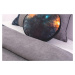 Posteľný set na posteľ 120x200cm nebula - šedá/modrá