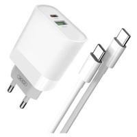 Nabíjačka XO L64 Wall Charger, USB + USB-C, 20W (White) (6920680869930)