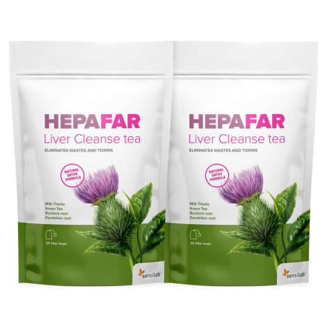 HEPAFAR Liver Cleanse tea – čaj na očistu pečene 1+1 ZDARMA