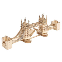 RoboTime drevené 3D puzzle most Tower Bridge svietiaci