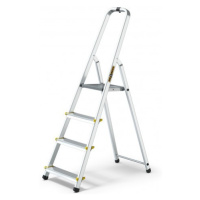 Hliníkový rebrík so 4 schodíkmi a nosnosťou 150 kg