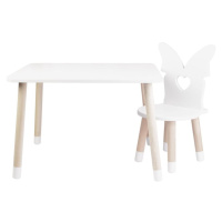 Detský stôl a stoličky Motýlik variant: stôl + 1 stolička