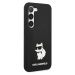 Karl Lagerfeld Liquid Silicone Choupette NFT Zadný Kryt pre Samsung Galaxy S23 Black