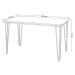 Jedálenský stôl Stormi 120x75x70 cm (dub hnedý)